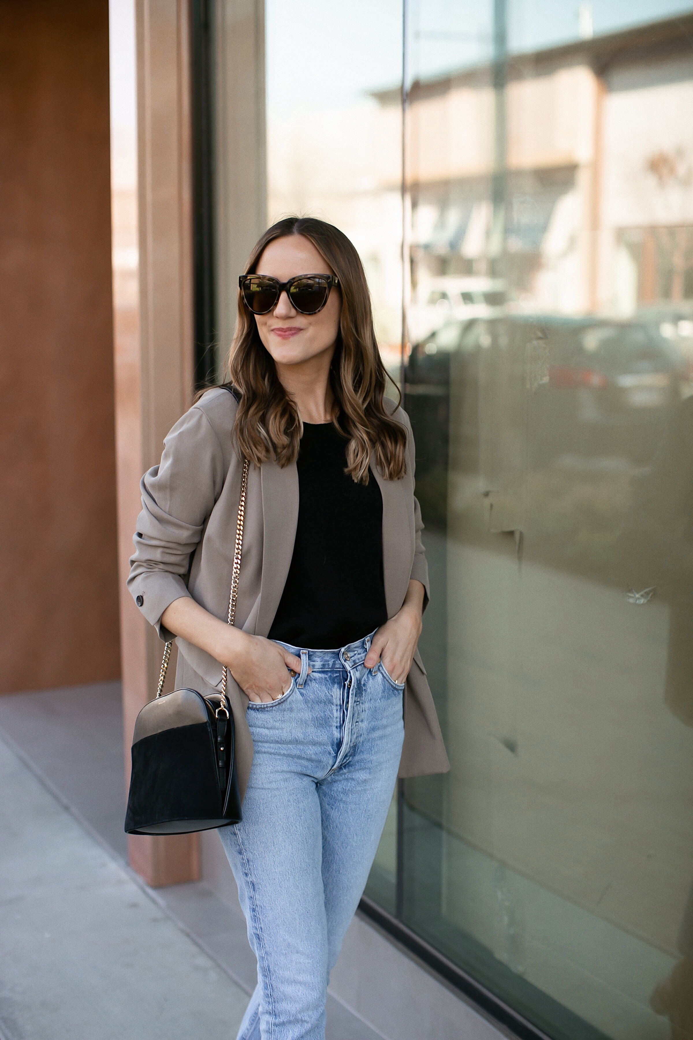Everlane Easy Blazer + Agolde Riley Jeans — Tyler Harless